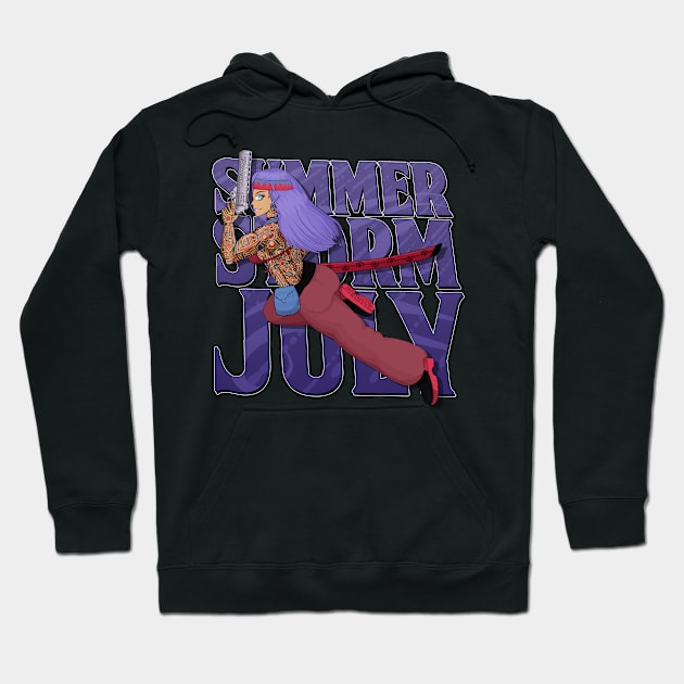 Summer Storm July Hoodie by SetaMasters